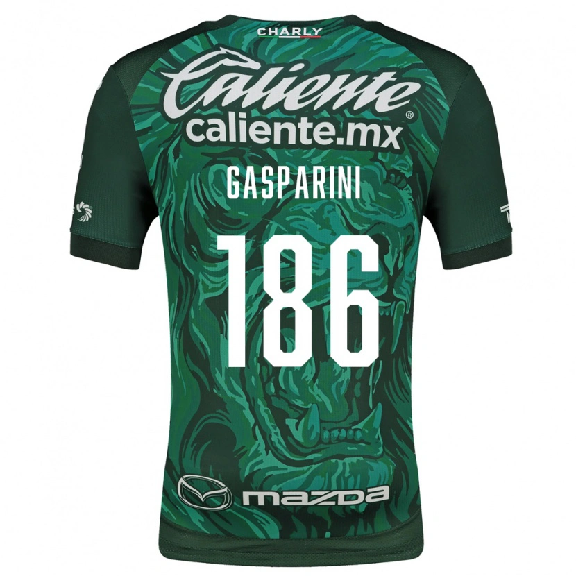 Danxen Herren Joaquín Gasparini #186 Grün Schwarz Heimtrikot Trikot 2026/27 T-Shirt