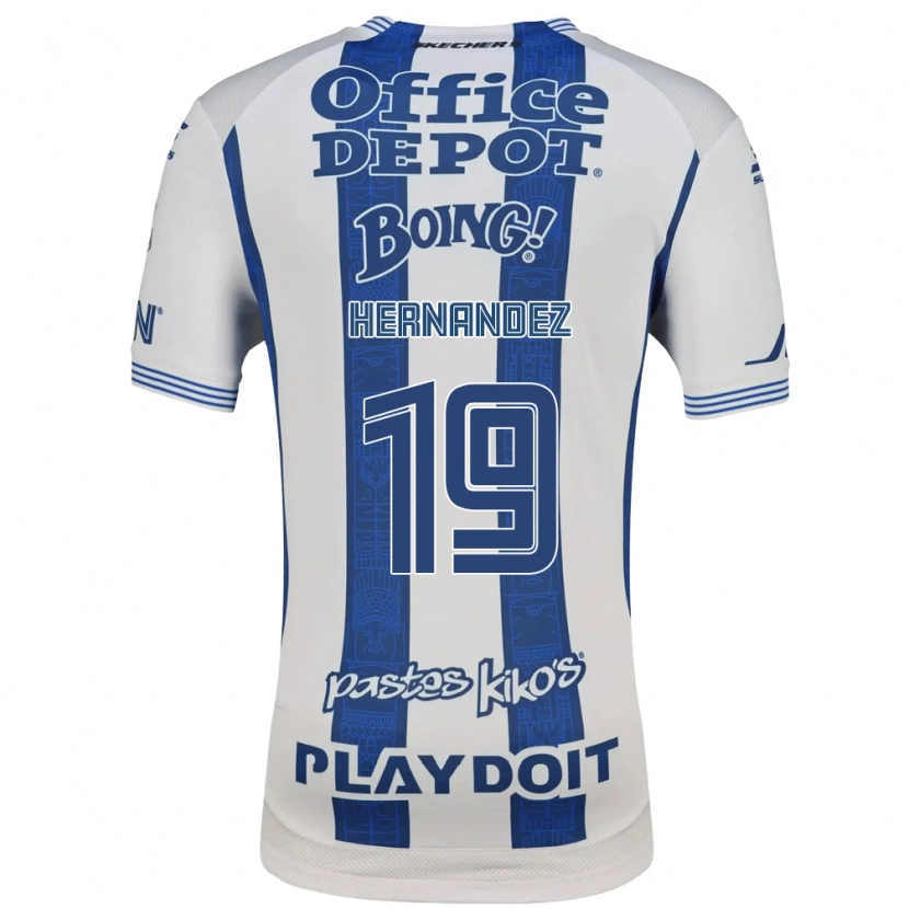 Danxen Herren Illian Hernández #19 Weiß Marineblau Heimtrikot Trikot 2026/27 T-Shirt