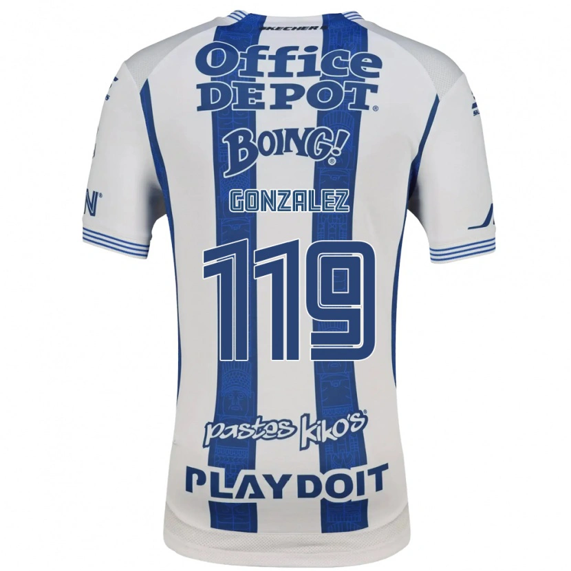 Danxen Herren Juan González #119 Weiß Marineblau Heimtrikot Trikot 2026/27 T-Shirt