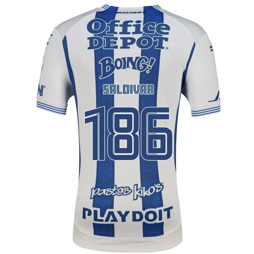 Danxen Herren José Saldívar #186 Weiß Marineblau Heimtrikot Trikot 2026/27 T-Shirt