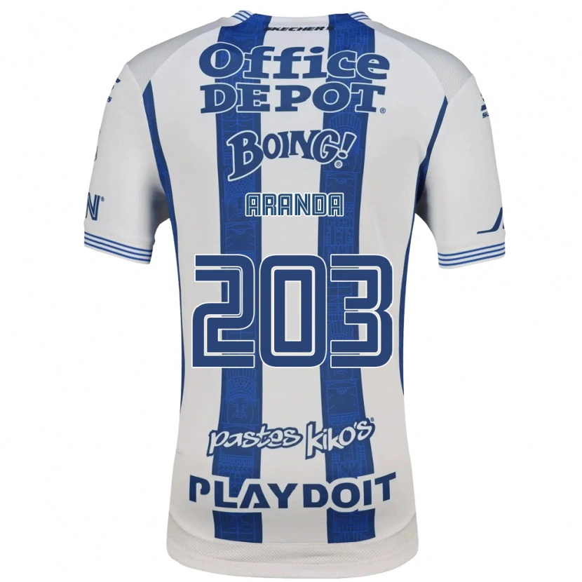 Danxen Herren Juan Aranda #203 Weiß Marineblau Heimtrikot Trikot 2026/27 T-Shirt