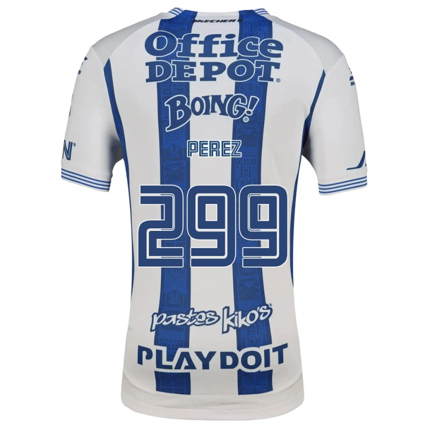 Danxen Herren Santiago Pérez #299 Weiß Marineblau Heimtrikot Trikot 2026/27 T-Shirt