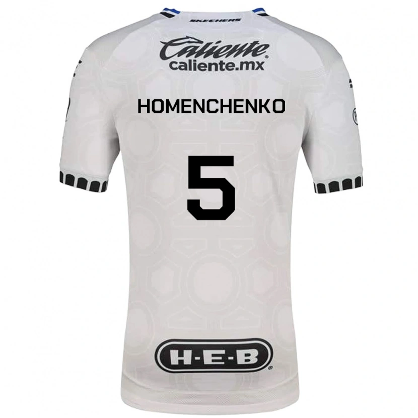 Danxen Herren Santiago Homenchenko #5 Weiß Schwarz Blau Heimtrikot Trikot 2026/27 T-Shirt