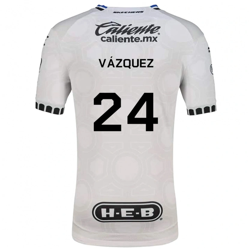 Danxen Herren Brayton Vázquez #24 Weiß Schwarz Blau Heimtrikot Trikot 2026/27 T-Shirt