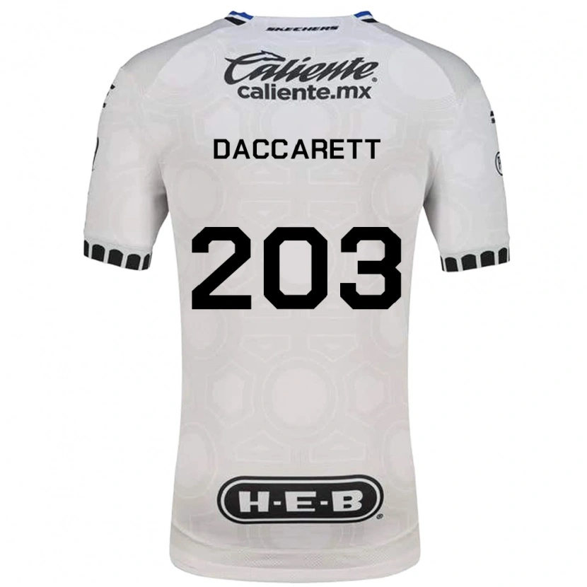 Danxen Herren Juan Daccarett #203 Weiß Schwarz Blau Heimtrikot Trikot 2026/27 T-Shirt