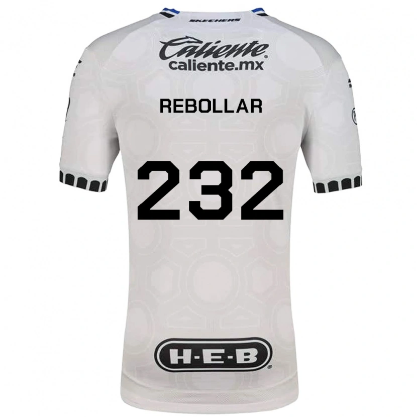 Danxen Herren Jonathan Rebollar #232 Weiß Schwarz Blau Heimtrikot Trikot 2026/27 T-Shirt