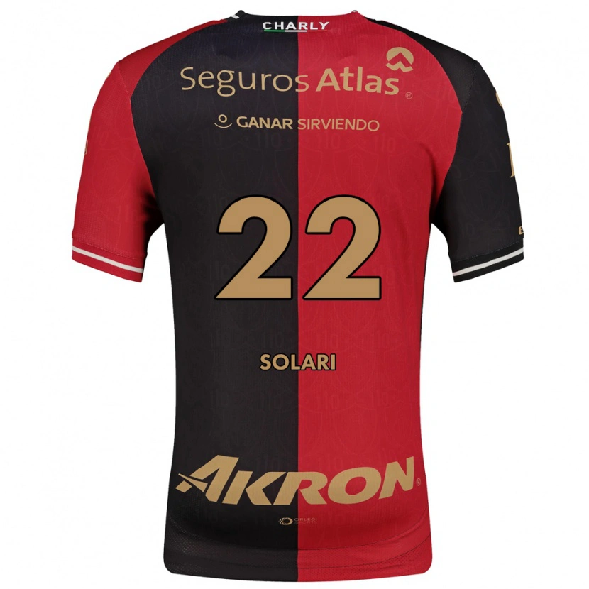 Danxen Herren Augusto Solari #22 Rot Schwarz Braun Heimtrikot Trikot 2026/27 T-Shirt