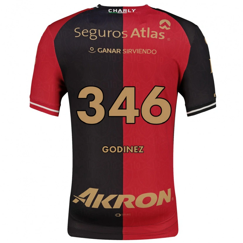 Danxen Herren Olmo Godínez #346 Rot Schwarz Braun Heimtrikot Trikot 2026/27 T-Shirt