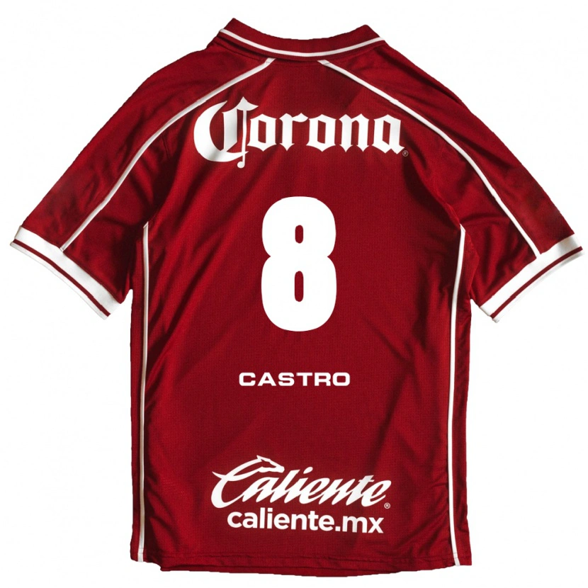 Danxen Herren Nicolás Castro #8 Weiß Rot Heimtrikot Trikot 2026/27 T-Shirt