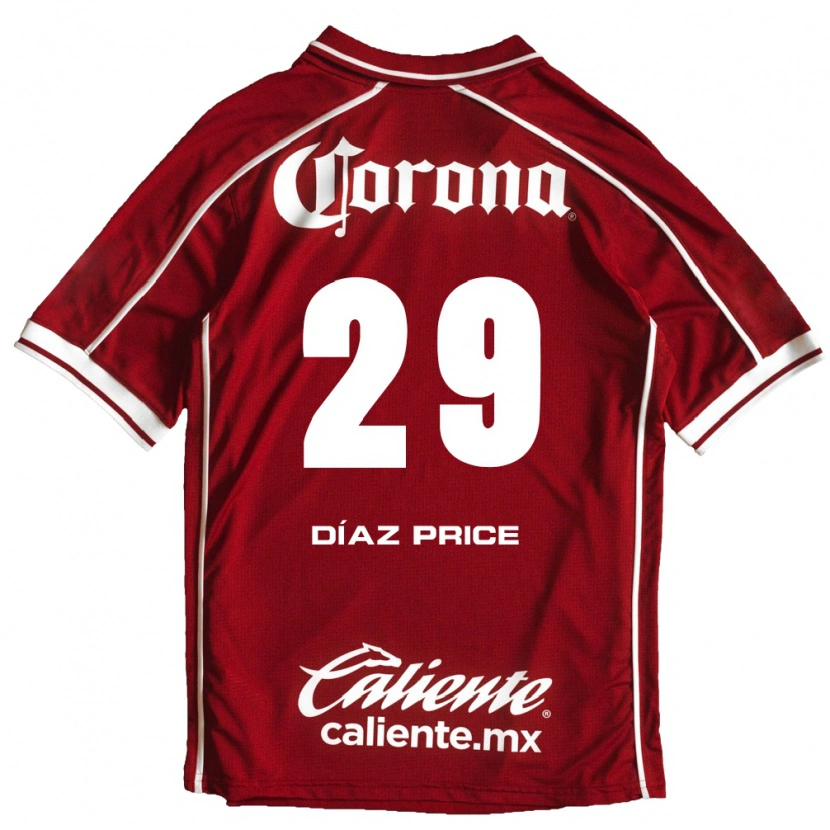 Danxen Herren Jorge Díaz Price #29 Weiß Rot Heimtrikot Trikot 2026/27 T-Shirt