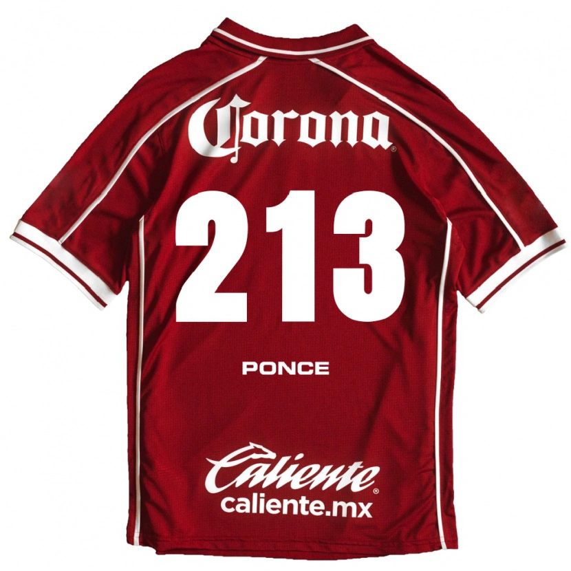 Danxen Herren Santiago Ponce #213 Weiß Rot Heimtrikot Trikot 2026/27 T-Shirt