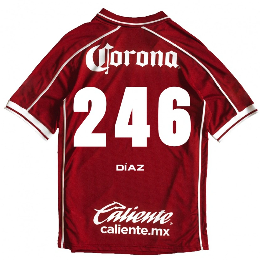 Danxen Herren César Díaz #246 Weiß Rot Heimtrikot Trikot 2026/27 T-Shirt
