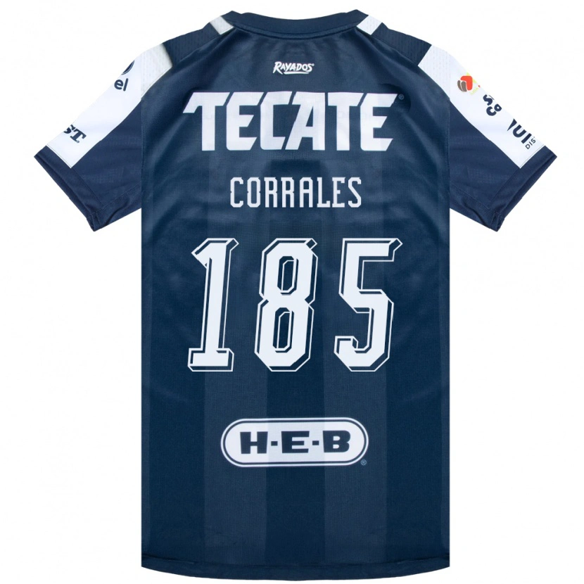 Danxen Herren Ángel Corrales #185 Tintenblau Weiß Rot Heimtrikot Trikot 2026/27 T-Shirt