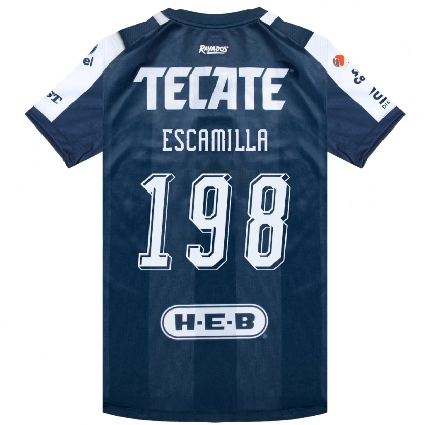 Danxen Herren Diego Escamilla #198 Tintenblau Weiß Rot Heimtrikot Trikot 2026/27 T-Shirt