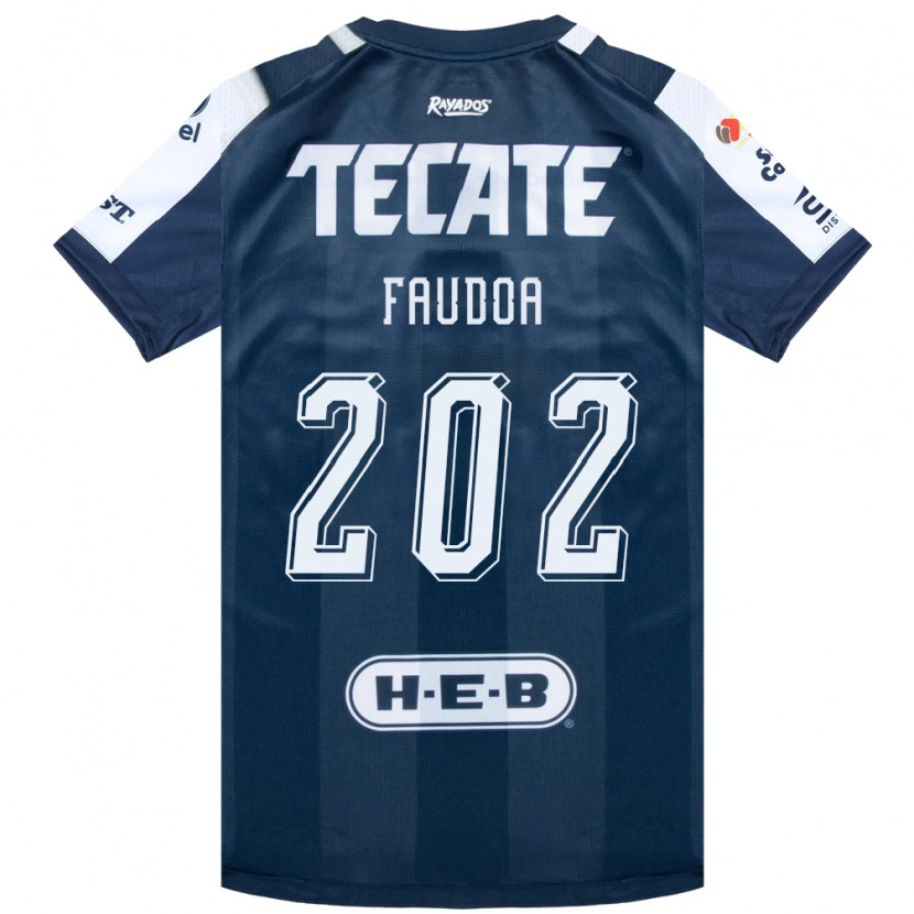 Danxen Herren Juan Faudoa #202 Tintenblau Weiß Rot Heimtrikot Trikot 2026/27 T-Shirt