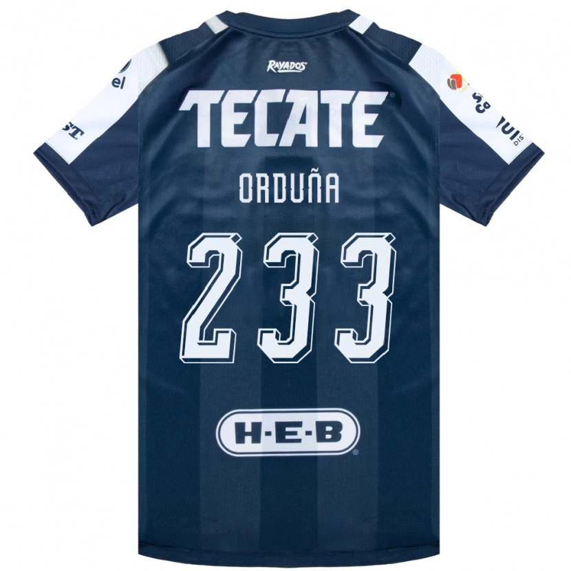 Danxen Herren Jonathan Orduña #233 Tintenblau Weiß Rot Heimtrikot Trikot 2026/27 T-Shirt