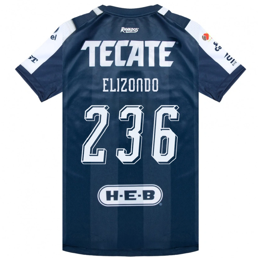 Danxen Herren Javier Elizondo #236 Tintenblau Weiß Rot Heimtrikot Trikot 2026/27 T-Shirt