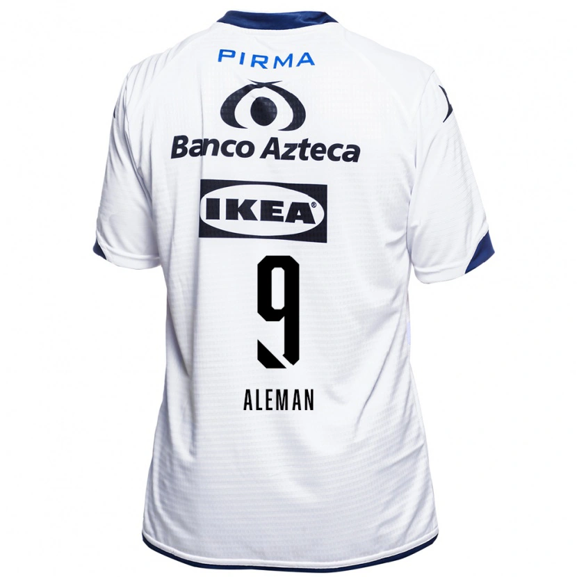 Danxen Herren Nelly Alemán #9 Weiß Schwarz Blau Heimtrikot Trikot 2026/27 T-Shirt