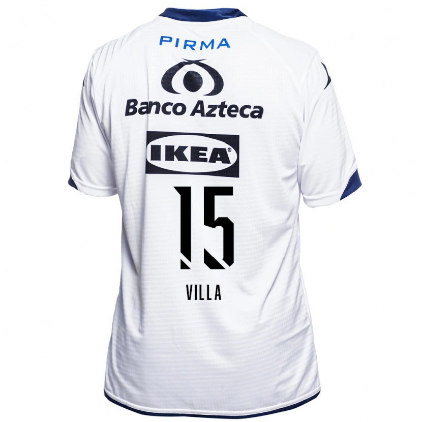 Danxen Herren Óscar Villa #15 Weiß Schwarz Blau Heimtrikot Trikot 2026/27 T-Shirt