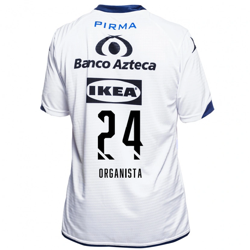 Danxen Herren Alejandro Organista #24 Weiß Schwarz Blau Heimtrikot Trikot 2026/27 T-Shirt
