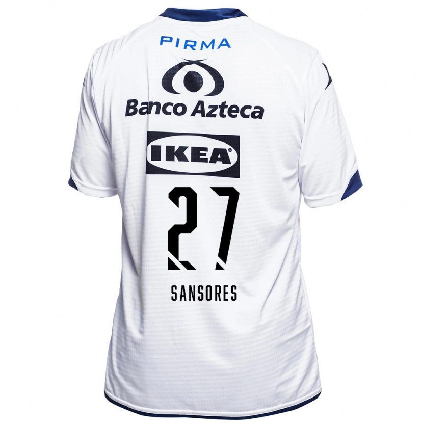 Danxen Herren Miguel Sansores #27 Weiß Schwarz Blau Heimtrikot Trikot 2026/27 T-Shirt
