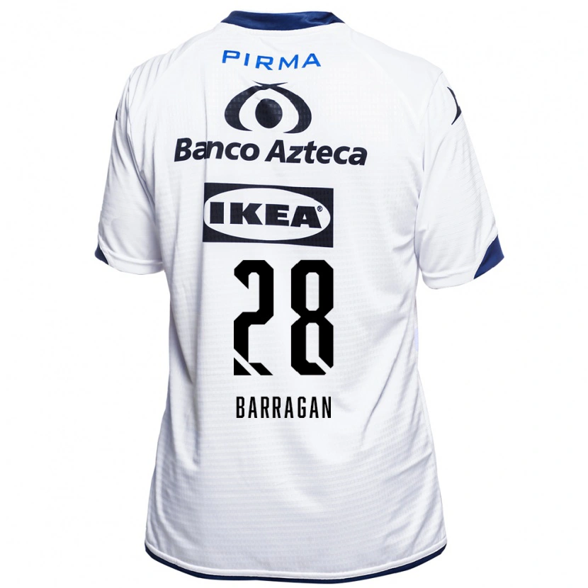Danxen Herren Martín Barragán #28 Weiß Schwarz Blau Heimtrikot Trikot 2026/27 T-Shirt