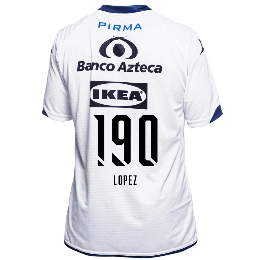 Danxen Herren Josué López #190 Weiß Schwarz Blau Heimtrikot Trikot 2026/27 T-Shirt