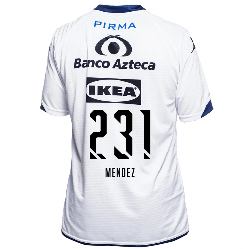 Danxen Herren Alejandro Méndez #231 Weiß Schwarz Blau Heimtrikot Trikot 2026/27 T-Shirt