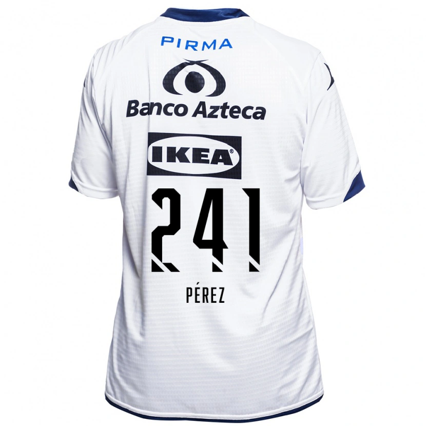 Danxen Herren Eduardo Pérez #241 Weiß Schwarz Blau Heimtrikot Trikot 2026/27 T-Shirt
