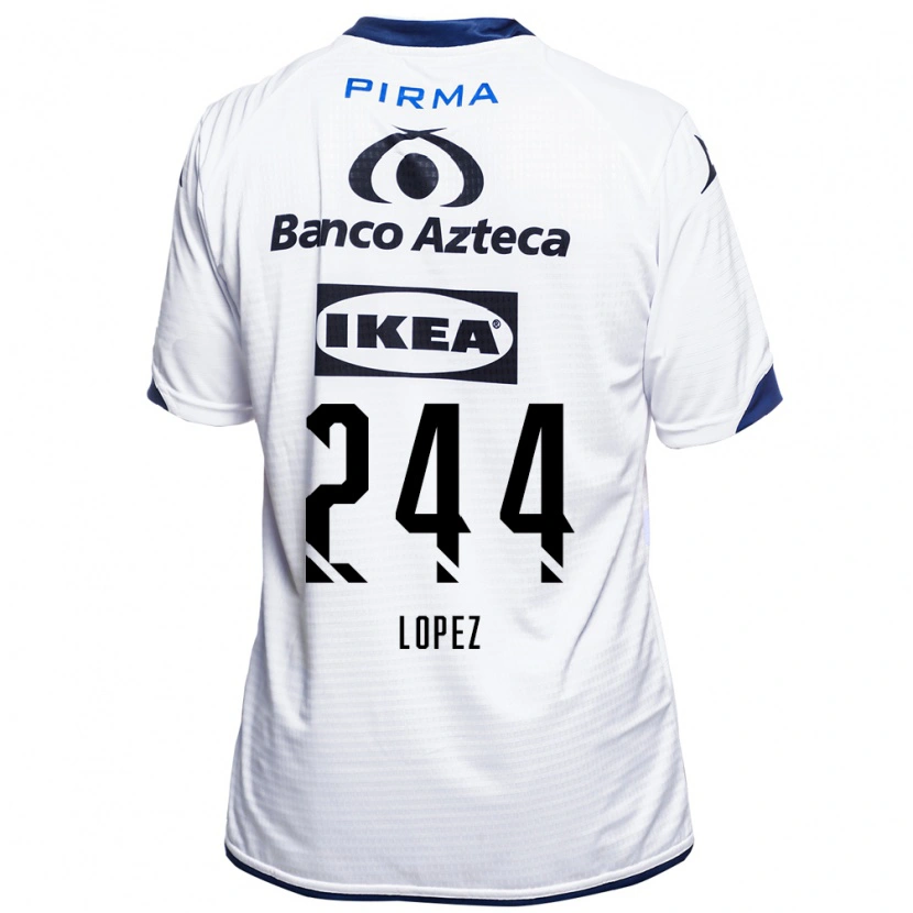 Danxen Herren Daniel López #244 Weiß Schwarz Blau Heimtrikot Trikot 2026/27 T-Shirt