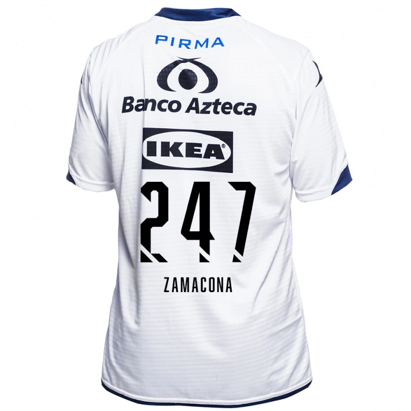 Danxen Herren Héctor Zamacona #247 Weiß Schwarz Blau Heimtrikot Trikot 2026/27 T-Shirt
