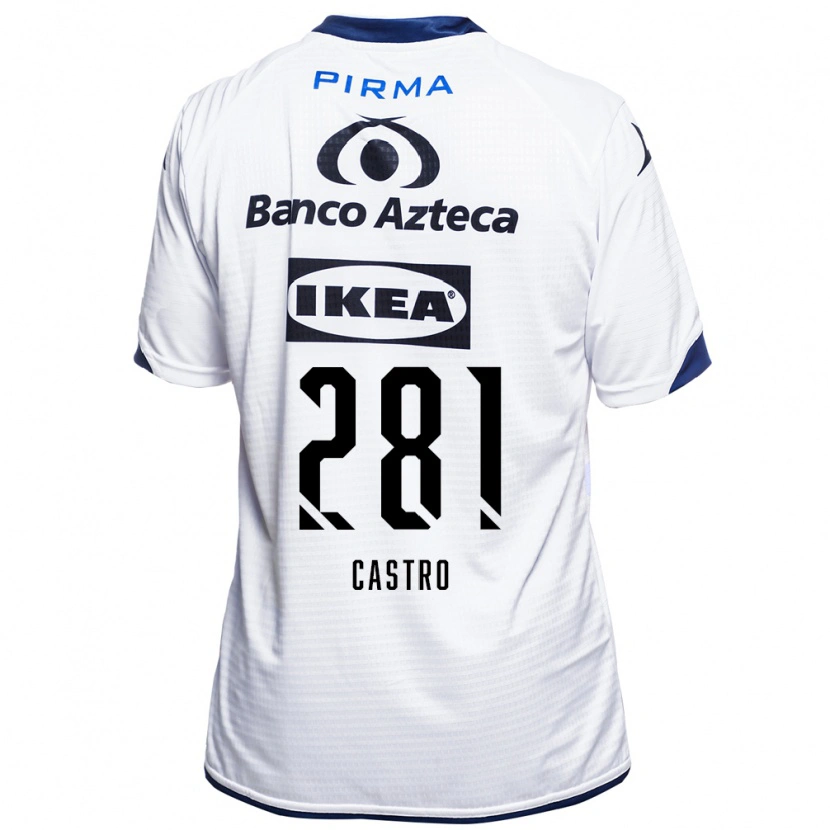 Danxen Herren Emilio Castro #281 Weiß Schwarz Blau Heimtrikot Trikot 2026/27 T-Shirt