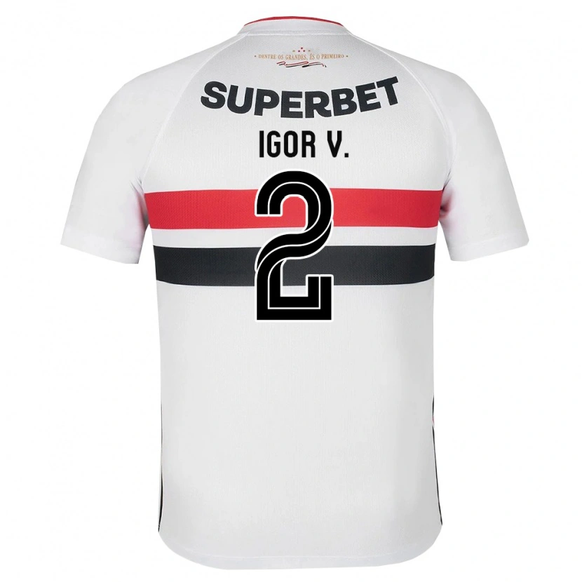 Danxen Herren Igor Vinicius #2 Weiß Rot Schwarz Heimtrikot Trikot 2026/27 T-Shirt