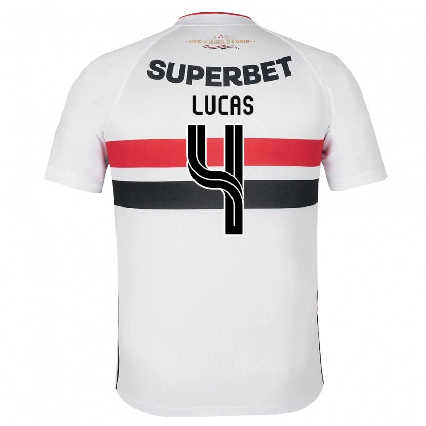 Danxen Herren Lysander Lucas #4 Weiß Rot Schwarz Heimtrikot Trikot 2026/27 T-Shirt