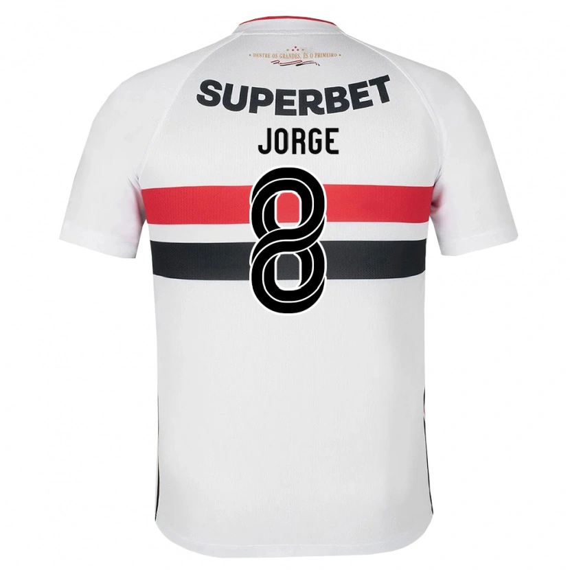 Danxen Herren Lucas Jorge #8 Weiß Rot Schwarz Heimtrikot Trikot 2026/27 T-Shirt