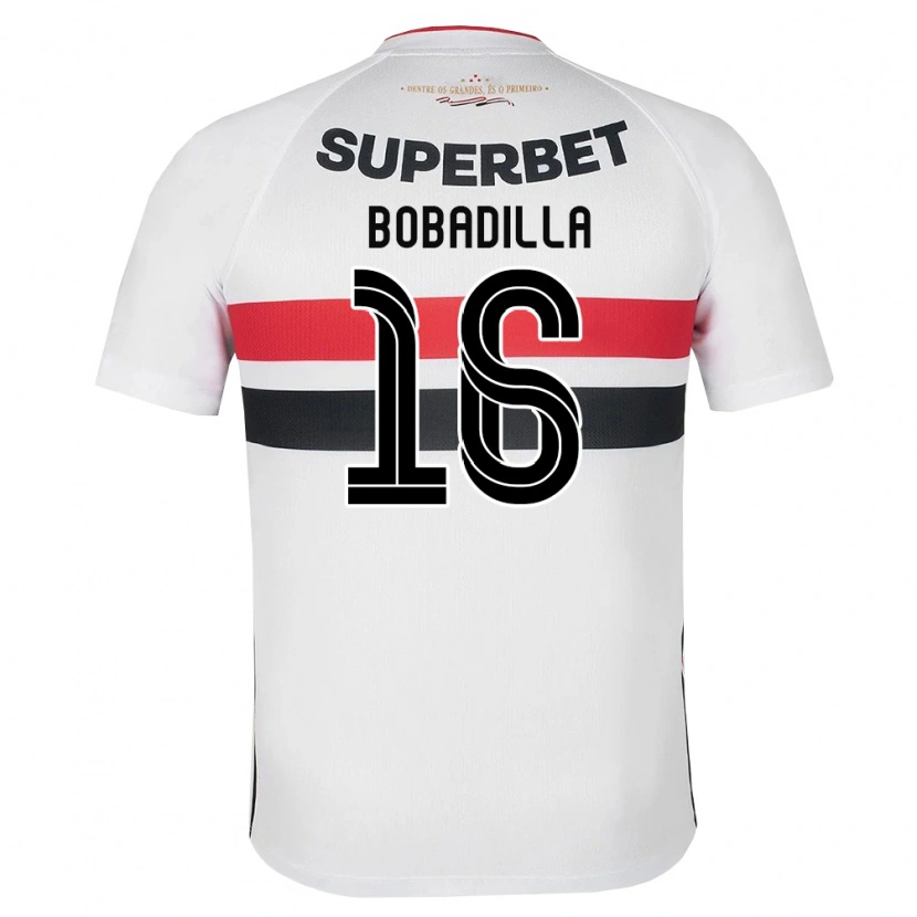 Danxen Herren Damián Bobadilla #16 Weiß Rot Schwarz Heimtrikot Trikot 2026/27 T-Shirt