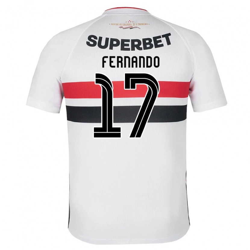 Danxen Herren Luiz Fernando #17 Weiß Rot Schwarz Heimtrikot Trikot 2026/27 T-Shirt