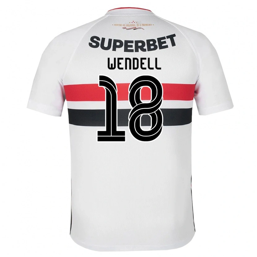 Danxen Herren Wendell Nascimento Borges #18 Weiß Rot Schwarz Heimtrikot Trikot 2026/27 T-Shirt