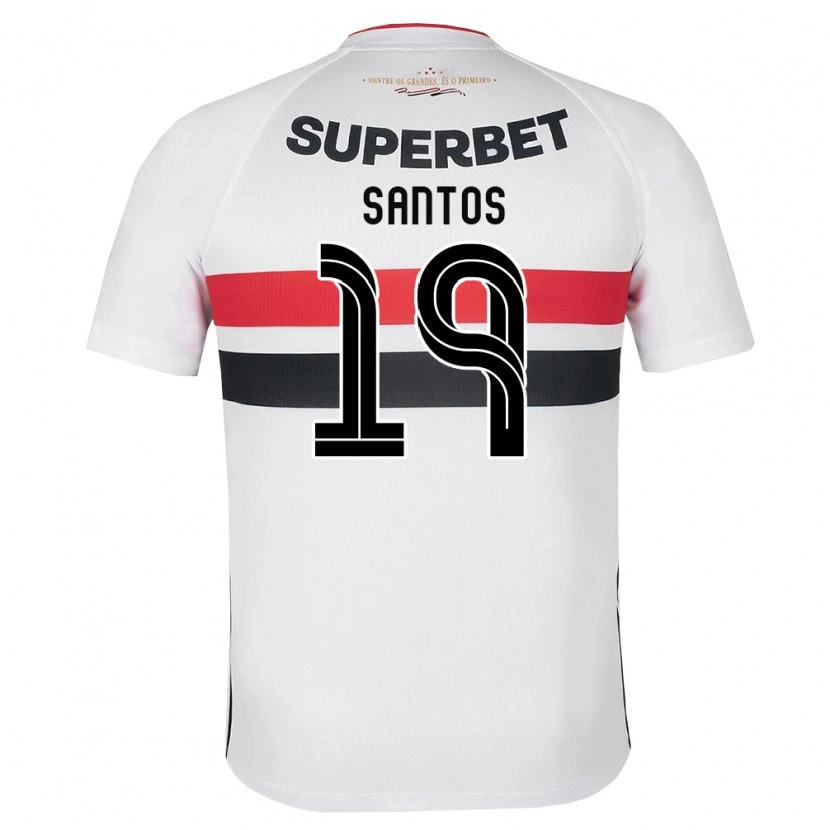 Danxen Herren Kaio Santos #19 Weiß Rot Schwarz Heimtrikot Trikot 2026/27 T-Shirt