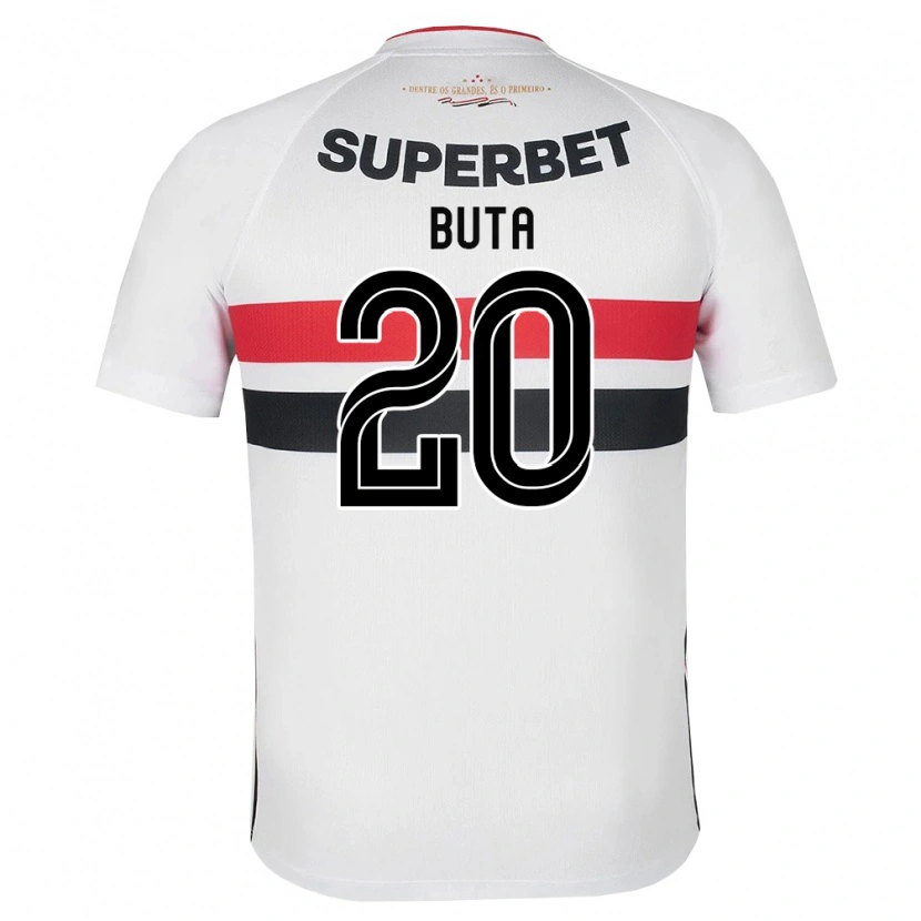 Danxen Herren Aurélio Buta #20 Weiß Rot Schwarz Heimtrikot Trikot 2026/27 T-Shirt