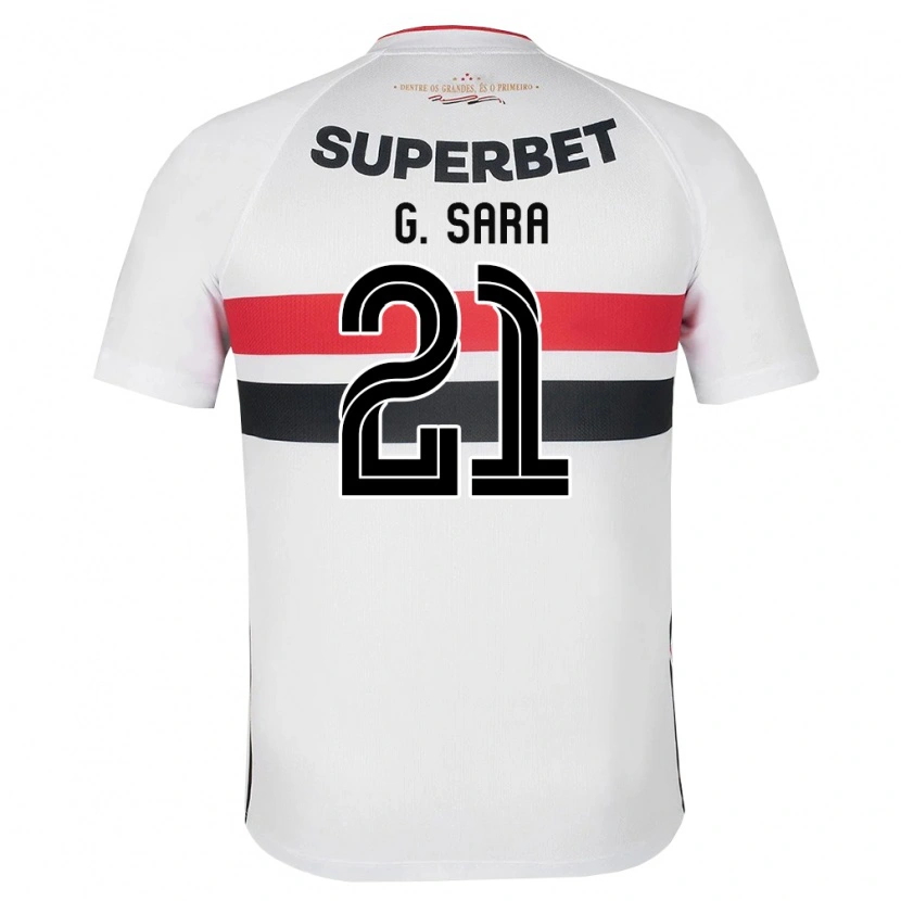 Danxen Herren Gabriel Sara #21 Weiß Rot Schwarz Heimtrikot Trikot 2026/27 T-Shirt