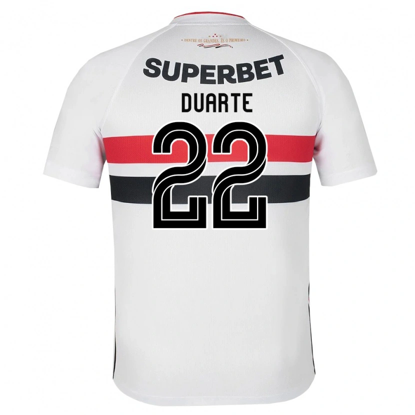 Danxen Herren Domingos Duarte #22 Weiß Rot Schwarz Heimtrikot Trikot 2026/27 T-Shirt