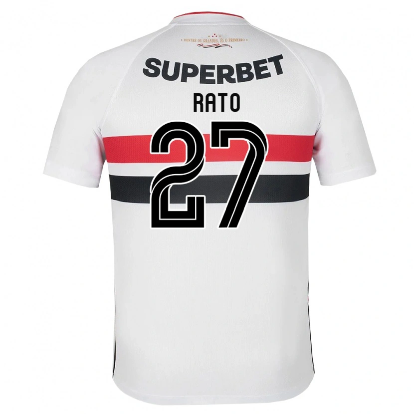 Danxen Herren Wellington Rato #27 Weiß Rot Schwarz Heimtrikot Trikot 2026/27 T-Shirt