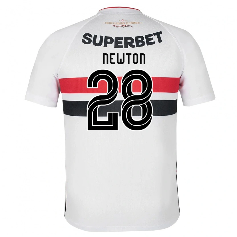 Danxen Herren Newton Araujo Da Costa Júnior #28 Weiß Rot Schwarz Heimtrikot Trikot 2026/27 T-Shirt