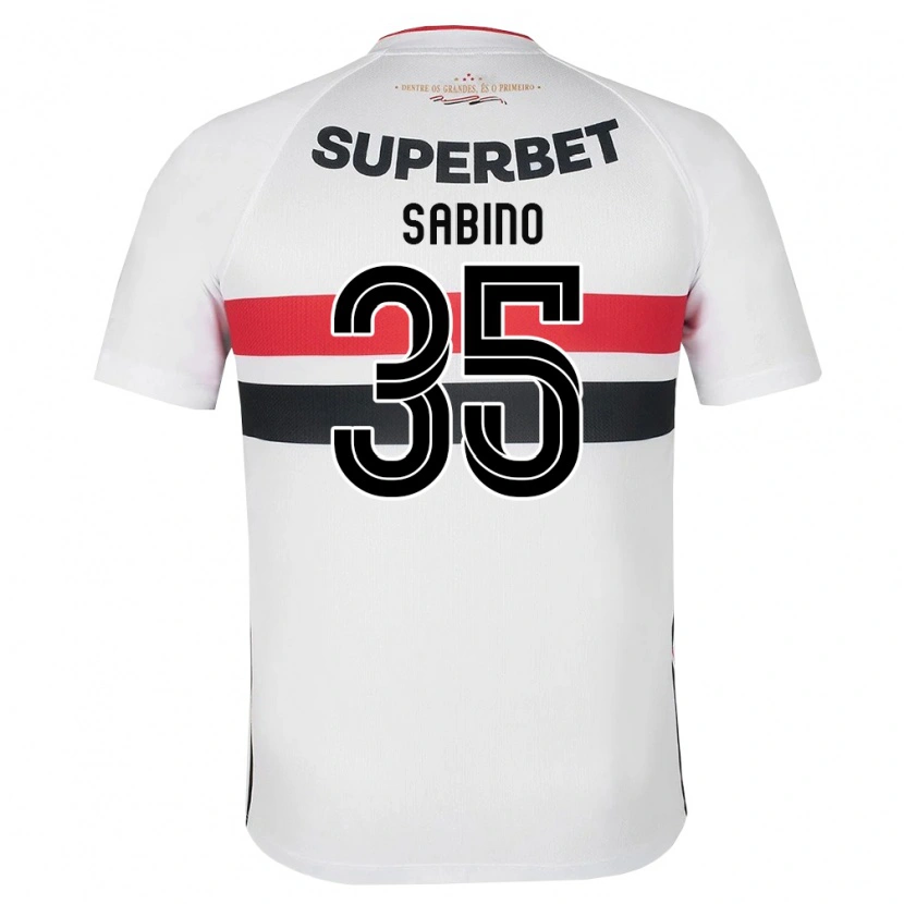 Danxen Herren José Sabino Chagas Monteiro #35 Weiß Rot Schwarz Heimtrikot Trikot 2026/27 T-Shirt