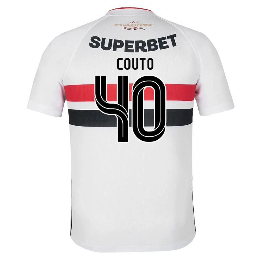Danxen Herren Thiago Couto #40 Weiß Rot Schwarz Heimtrikot Trikot 2026/27 T-Shirt