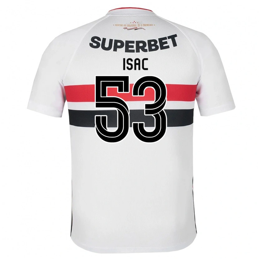 Danxen Herren Isac Silvestre Da Silva #53 Weiß Rot Schwarz Heimtrikot Trikot 2026/27 T-Shirt