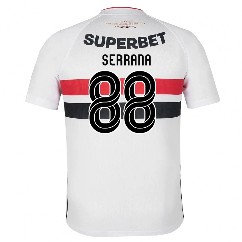 Danxen Herren Serrana #88 Weiß Rot Schwarz Heimtrikot Trikot 2026/27 T-Shirt