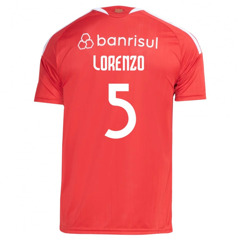 Danxen Herren Lorenzo Farias Vaghetti #5 Rot Weiß Heimtrikot Trikot 2026/27 T-Shirt