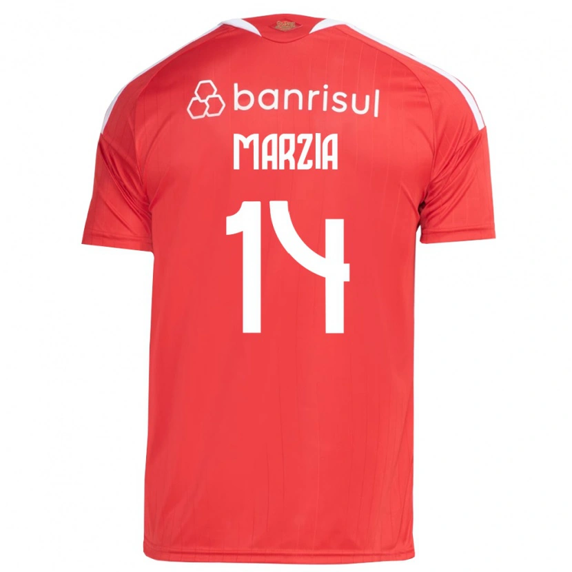 Danxen Herren Marzia #14 Rot Weiß Heimtrikot Trikot 2026/27 T-Shirt